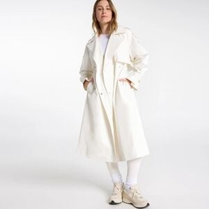 Elegant White Trench Coat
